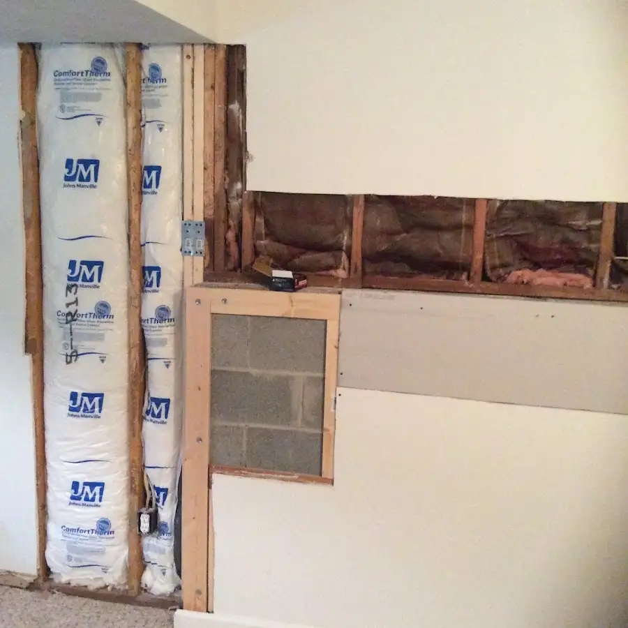 Wall insulation replacement during Contents Cleaning & Restoration in Pewaukee